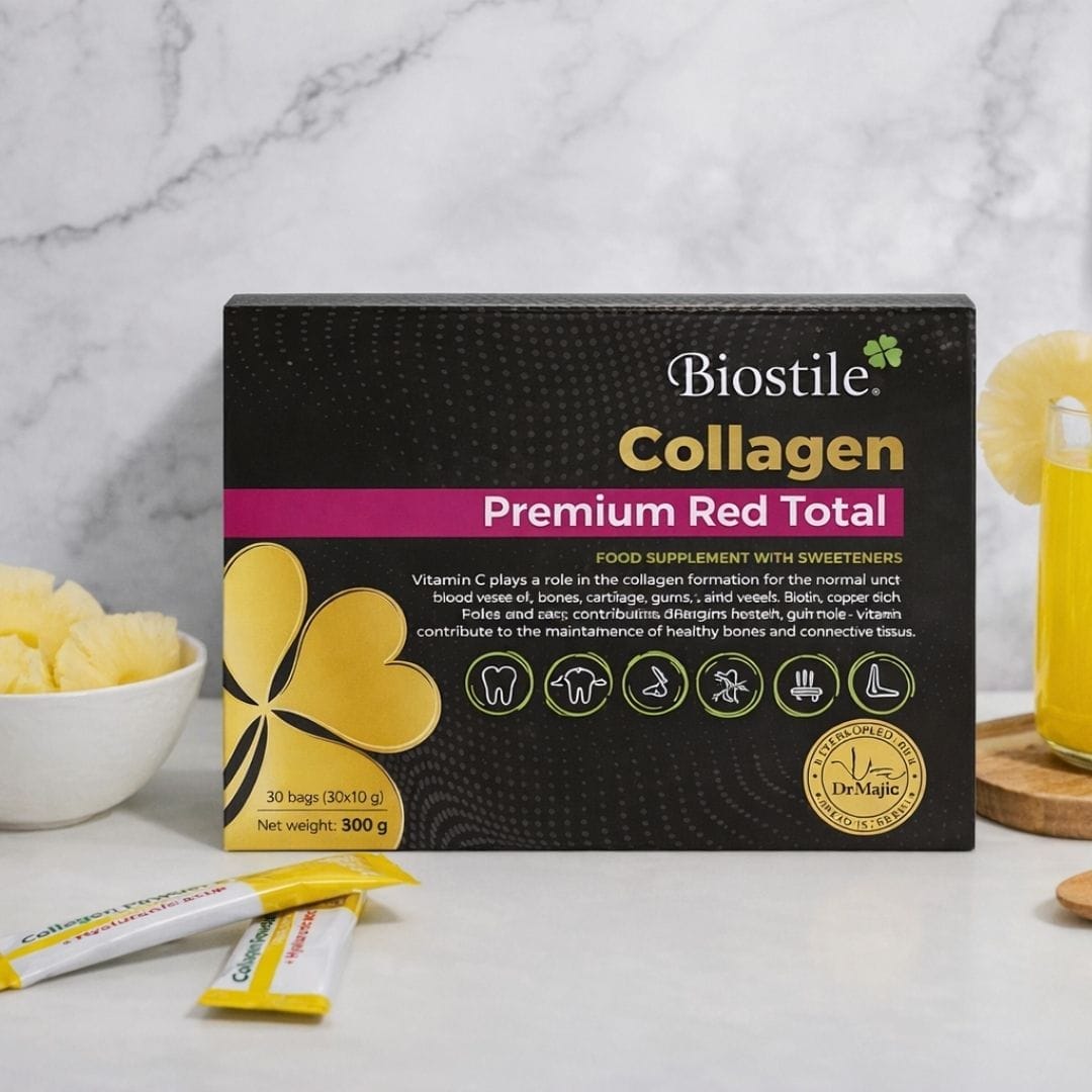 Collagen Premium Red Total – 5 Πηγές, Υαλουρονικό & Βιταμίνη C | 30 φακ.