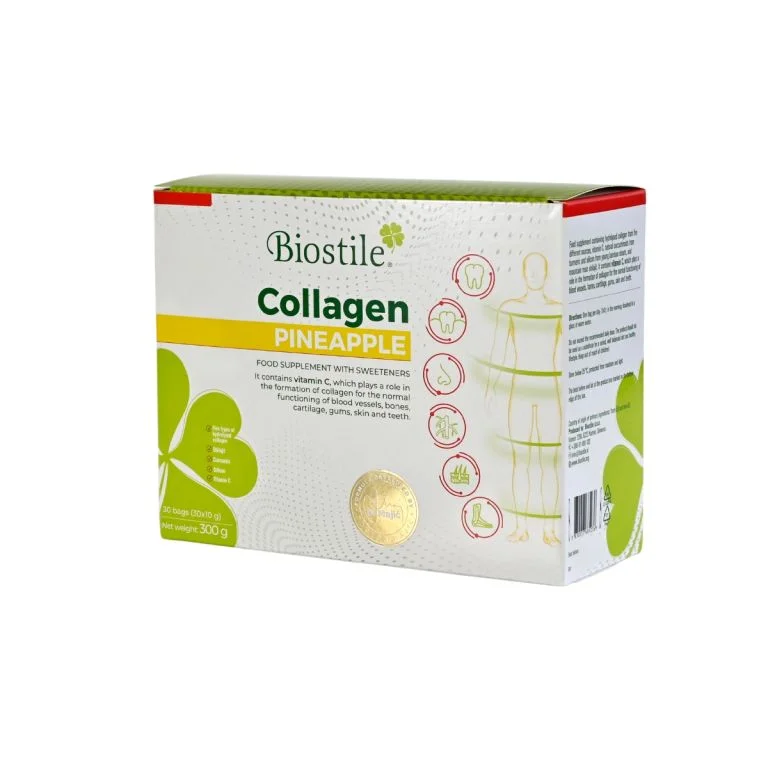 Collagen με Γεύση Ανανά για Δέρμα, Μαλλιά, Νύχια & Κινητικότητα Αρθρώσεων