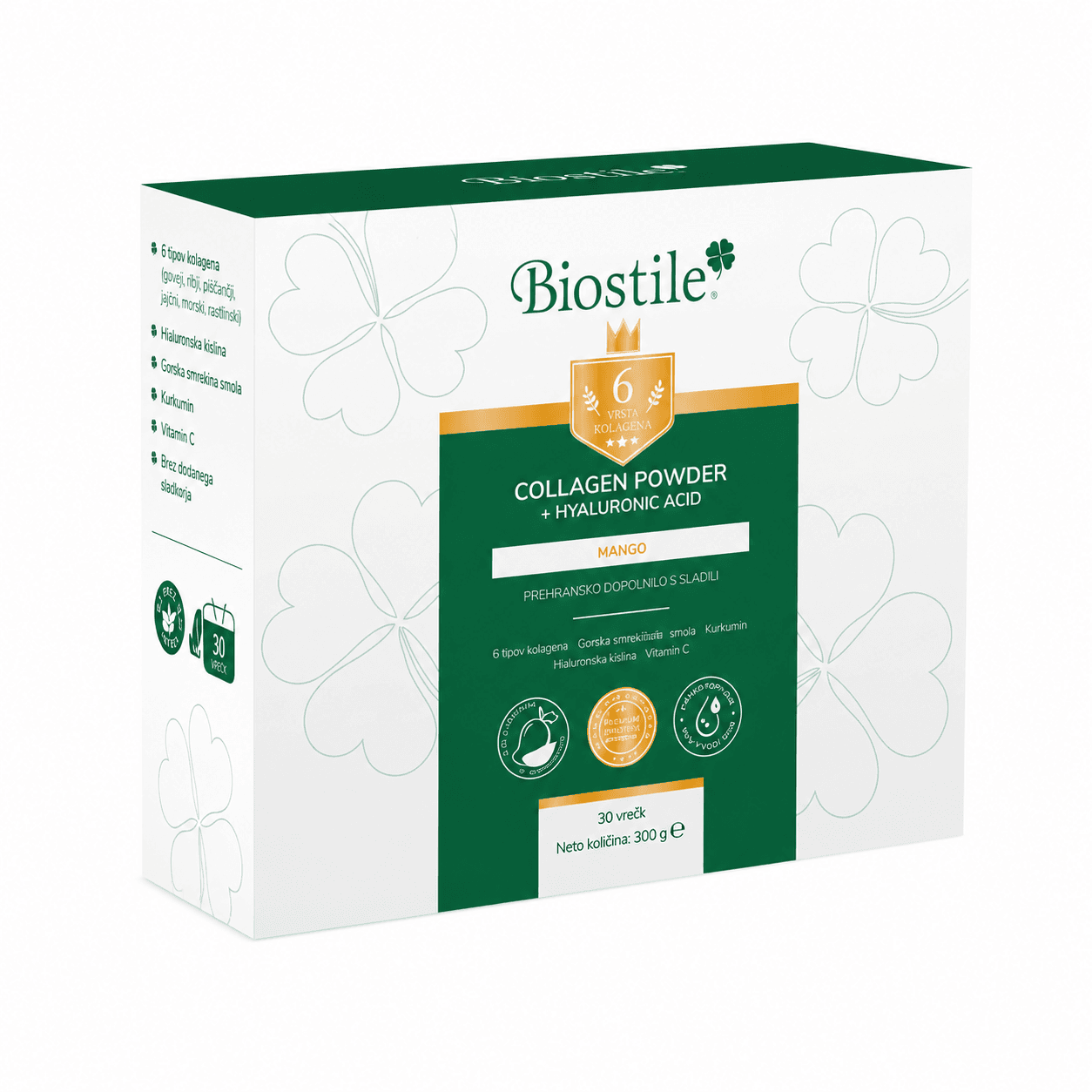 Collagen Powder Blend με Υαλουρονικό Οξύ για Δέρμα, Μαλλιά, Νύχια & Κινητικότητα Αρθρώσεων