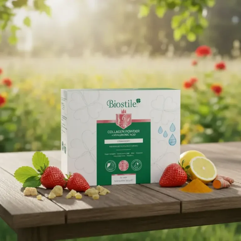 Collagen Powder + Υαλουρονικό Οξύ – Γεύση Φράουλα | 30 φακ.